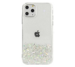 Slika 2 izdelka: Silikonski ovitek z bleščicami SPARKLE za Samsung Galaxy A02s A025 - prozoren