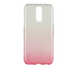 Slika izdelka: Silikonski ovitek z bleščicami za Huawei Mate 10 Lite - srebrno pink