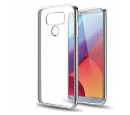Slika izdelka: Silikonski ovitek z okvirjem za LG G6 - svetlo siv