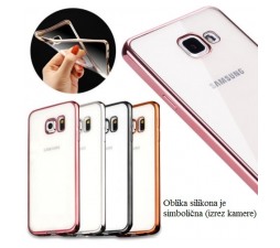 Slika izdelka: Silikonski ovitek z okvirjem za LG K10 2017 - pink