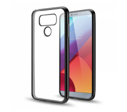 Slika izdelka: Silikonski ovitek z okvirjem za LG G6 - črn