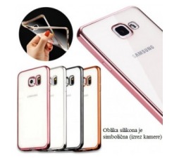 Slika 2 izdelka: Silikonski ovitek z okvirjem za LG K10 2017 - pink