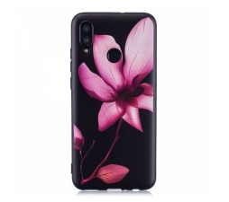 Slika izdelka: Silikonski ovitek z orhidejo za Samsung Galaxy A50 A505 - črn