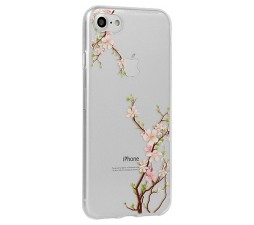 Slika izdelka: Silikonski ovitek z rožicami za Huawei Mate 20 Lite - češnja