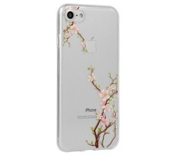 Slika 2 izdelka: Silikonski ovitek z rožicami za Huawei P Smart 2019 / Honor 10 lite - češnja