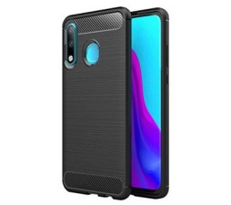 Slika 2 izdelka: Silikonski ovitek za Huawei Nova 5T / Honor 20 - mat carbon črn