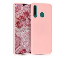 Slika izdelka: Silikonski ovitek za Huawei P30 Lite - mat roza