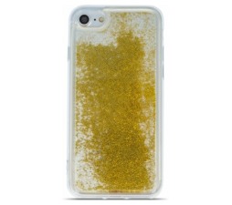 Slika 2 izdelka: Silikonski ovitek za Huawei P30 prozoren z zlatimi perlami