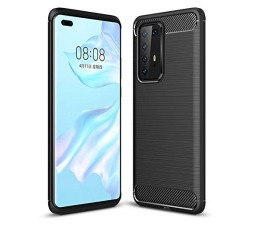 Slika izdelka: Silikonski ovitek za Huawei P40 Pro - mat carbon črn