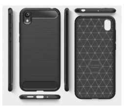 Slika 2 izdelka: Silikonski ovitek za Huawei Y5 2019 / Honor 8s - mat carbon črn