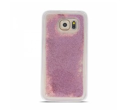 Slika izdelka: Silikonski ovitek za Huawei Y6 2018 prozoren s pink bleščicami
