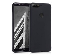 Slika izdelka: Silikonski ovitek za Huawei Y7 2018 - mat črn