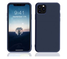 Slika 2 izdelka: Silikonski ovitek za iPhone 11 Pro Max - mat moder
