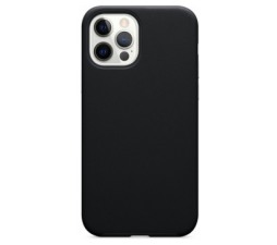 Slika 2 izdelka: Silikonski ovitek za iPhone 12 Pro Max - mat črn