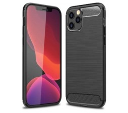 Slika 2 izdelka: Silikonski ovitek za iPhone 12 Pro Max - mat carbon črn