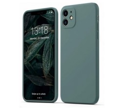 Slika 2 izdelka: Silikonski ovitek za iPhone 13 6.1 - mat zelen