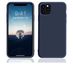 Slika 2 izdelka: Silikonski ovitek za iPhone 14 Pro - mat moder