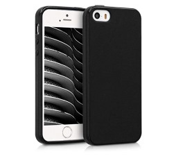Slika izdelka: Silikonski ovitek za iPhone 5, iPhone 5s, iPhone SE - mat črn