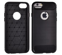 Slika izdelka: Silikonski ovitek za iPhone 6 / iPhone 7 / iPhone 8 - mat carbon črn