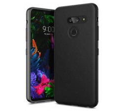 Slika 2 izdelka: Silikonski ovitek za LG G8 ThinQ - mat črn