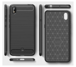 Slika izdelka: Silikonski ovitek za LG K20 LMX120 - mat carbon črn