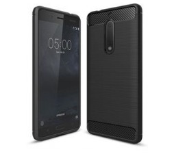 Slika izdelka: Silikonski ovitek za Nokia 2.1 2018 - mat carbon črn
