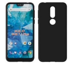 Slika 2 izdelka: Silikonski ovitek za Nokia 7.1 - mat črn