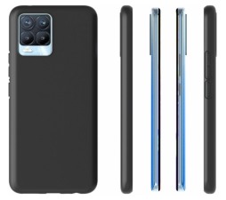 Slika izdelka: Silikonski ovitek za Realme 8 / 8 Pro - mat črn