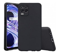 Slika 2 izdelka: Silikonski ovitek za Realme 8 - mat črn