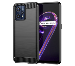 Slika 2 izdelka: Silikonski ovitek za Realme 9 / Realme 9 Pro Plus - mat carbon črn