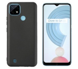 Slika 2 izdelka: Silikonski ovitek za Realme C21 - mat črn