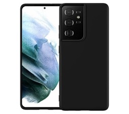 Silikonski ovitek za Samsung Galaxy S22 Ultra 5G - mat črn