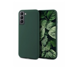 Silikonski ovitek za Samsung Galaxy S22 Ultra 5G - mat temno zelen
