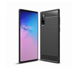 Slika izdelka: Silikonski ovitek za Samsung Galaxy Note 10 Plus  N975 - mat carbon črn