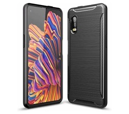 Slika izdelka: Silikonski ovitek za Samsung Galaxy Xcover Pro G715 - mat carbon črn