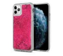Slika izdelka: Silikonski ovitek za Samsung Galaxy A51 A515 prozoren s pink bleščicami