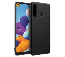 Slika izdelka: Silikonski ovitek za Samsung Galaxy A21s A217 - mat črn
