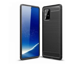 Slika izdelka: Silikonski ovitek za SAMSUNG Galaxy S10 Lite G770 / Galaxy A91 A915 - mat carbon črn