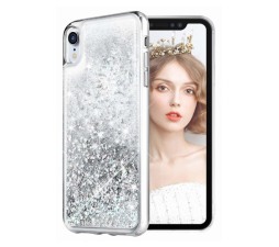 Slika izdelka: Silikonski ovitek za Samsung Galaxy A51 A515 prozoren s srebrnimi bleščicami