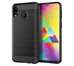 Slika 2 izdelka: Silikonski ovitek za Samsung Galaxy A30 A305 - mat carbon črn