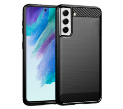 Slika 2 izdelka: Silikonski ovitek za Samsung Galaxy S21 FE G990 - mat carbon črn