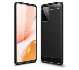 Slika 2 izdelka: Silikonski ovitek za Samsung Galaxy A72 A726 - mat carbon črn