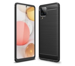 Slika 2 izdelka: Silikonski ovitek za Samsung Galaxy A12 A125 - mat carbon črn