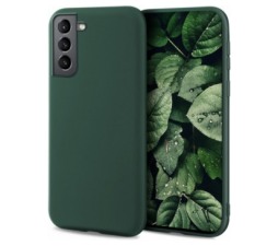 Slika 2 izdelka: Silikonski ovitek za Samsung Galaxy S22 Plus 5G - mat temno zelen