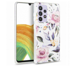 Slika 2 izdelka: Silikonski ovitek za Samsung Galaxy A33 5G A336 - mat bel vrtnica