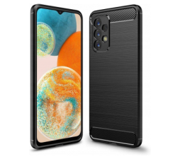 Slika 2 izdelka: Silikonski ovitek za Samsung Galaxy A23 - mat carbon črn