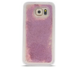 Slika 2 izdelka: Silikonski ovitek za Samsung Galaxy A70 A705 prozoren s pink bleščicami