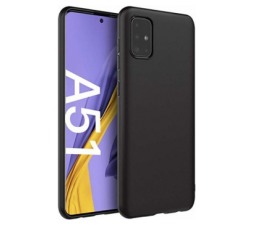 Slika 2 izdelka: Silikonski ovitek za Samsung Galaxy A51 A515 - mat črn
