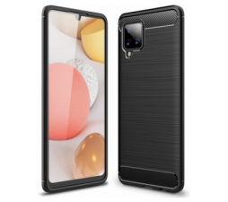 Slika 2 izdelka: Silikonski ovitek za Samsung Galaxy A42 5G A426 - mat carbon črn