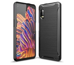 Slika 2 izdelka: Silikonski ovitek za Samsung Galaxy Xcover Pro G715 - mat carbon črn